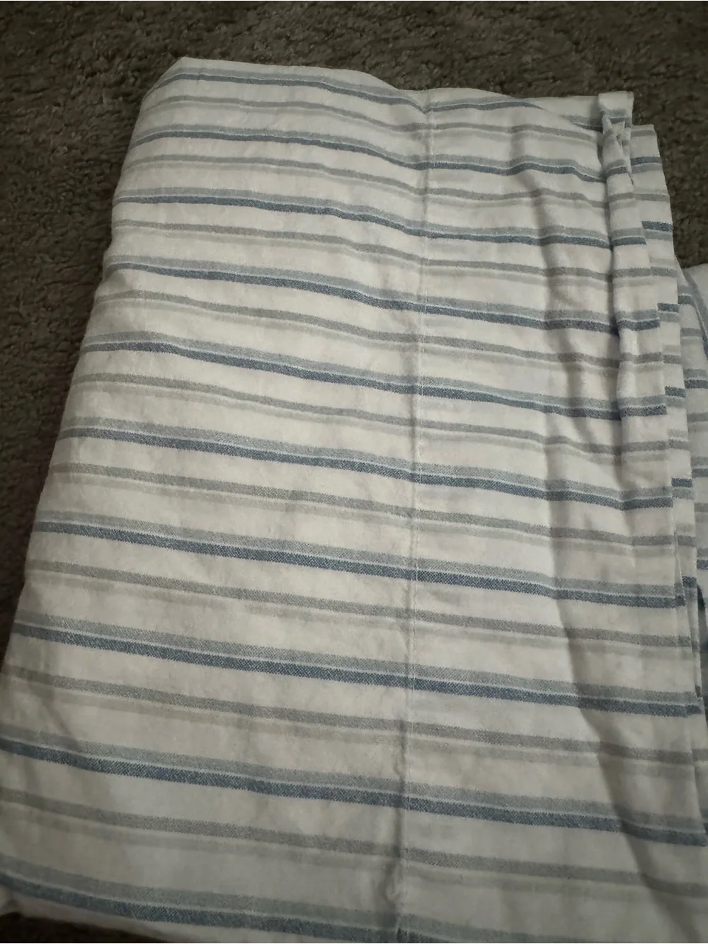 Blue, white, gray standard pillowcase